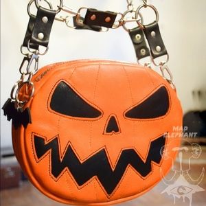 Goth Pumpkin Harness Transformation Bag
